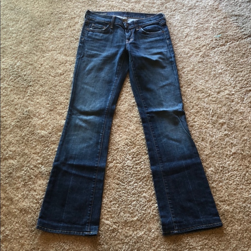 Citizens of Humanity Kelly #001 Low Rise Bootcut Jeans Blue Size 26 Y2K